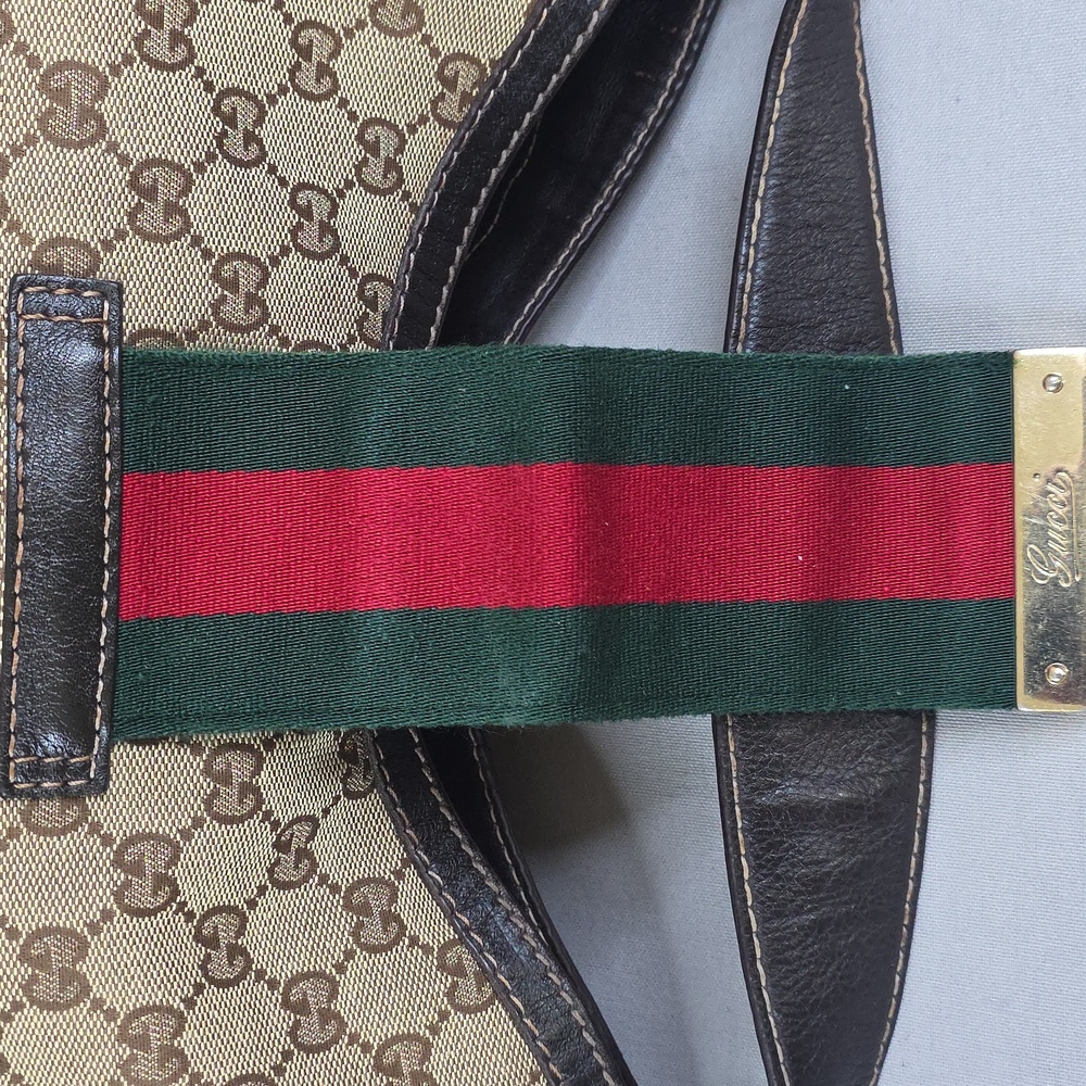 ✨️GUCCI GG Canvas Web New Ladies Hobo Bag - Picture 15 of 16